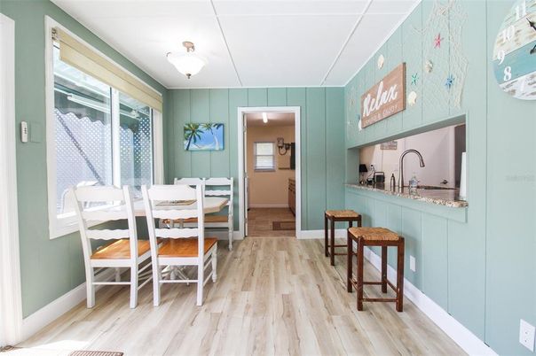 Interior, Wood Texture Flooring, Dining room