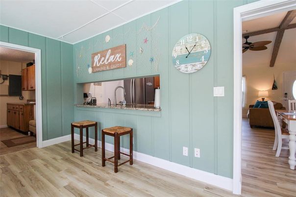 Interior, Kitchen, Wood Texture Flooring