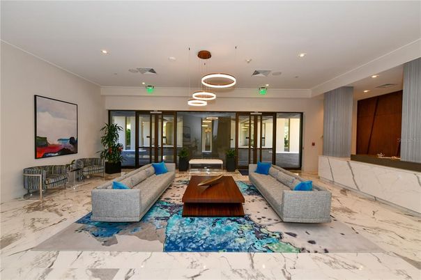Interior, Living room, Marble, Pendant Lights, Recessed Lighting
