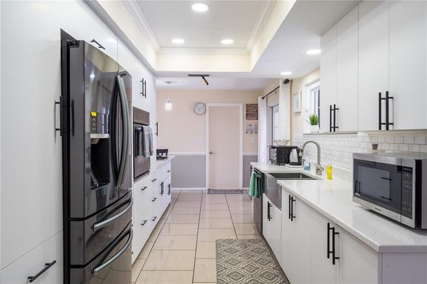 Interior, Kitchen, Recessed Lighting, Stainless Steel Appliances