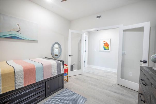 Bedroom, Interior, Wood Texture Flooring