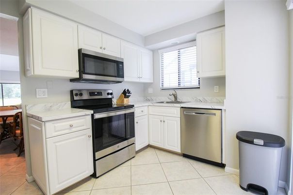 Interior, Kitchen, Stainless Steel Appliances, Ceramic Tile