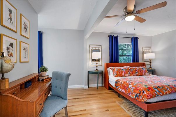 Bedroom, Home Office, Interior, Wood Texture Flooring