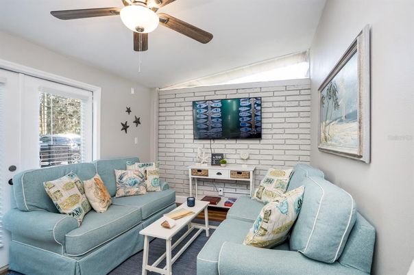 Interior, Living room, Stone Walls
