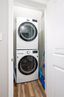 Interior, Utility Closets, Washer, Wood Texture Flooring