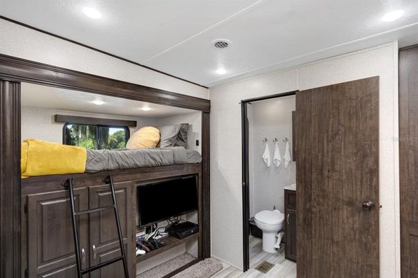 Bathroom, Bedroom, Interior, Recessed Lighting, Wood Texture Flooring
