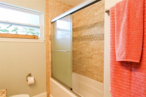 Interior, Bathroom, Glass Shower, Ceramic Tile