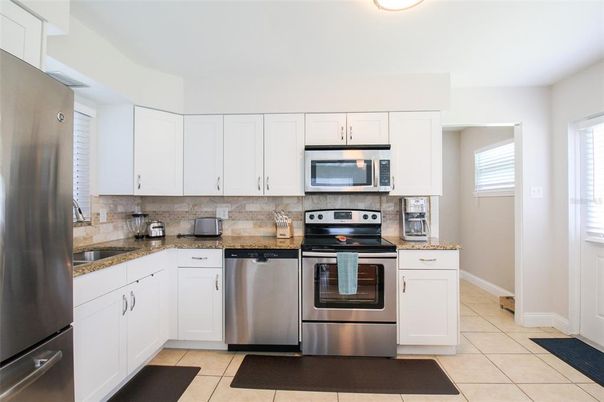 Interior, Kitchen, Stainless Steel Appliances, Ceramic Tile