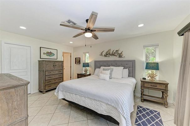 Bedroom, Interior, Recessed Lighting