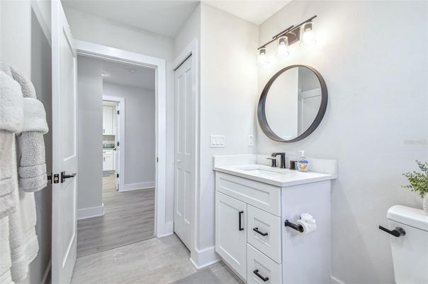 Bathroom, Interior, Wood Texture Flooring