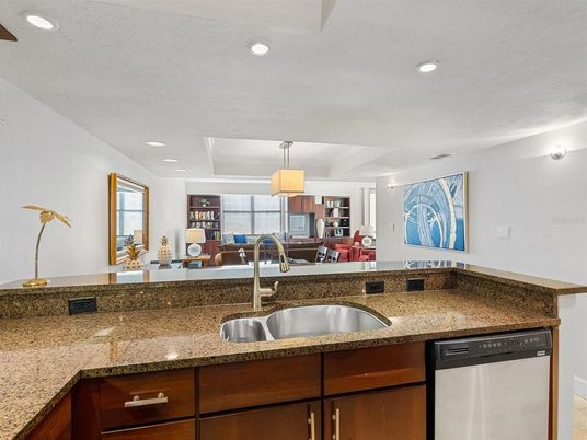 Interior, Kitchen, Pendant Lights, Recessed Lighting, Stainless Steel Appliances