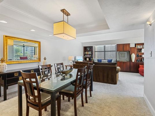 Dining room, Interior, Living room, Pendant Lights, Recessed Lighting
