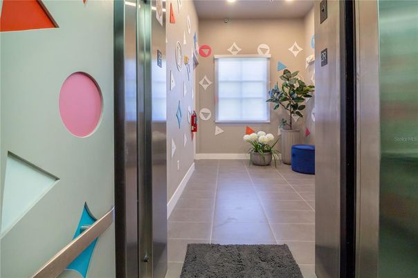 Elevator, Interior, Recessed Lighting