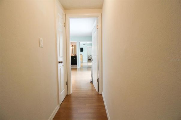Interior, Wood Texture Flooring, Recessed Lighting