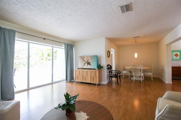 Interior, Wood Texture Flooring, Living room, Dining room, Pendant Lights