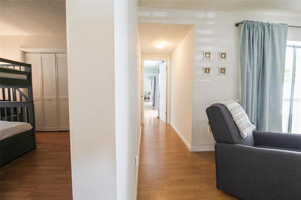 Interior, Wood Texture Flooring, Recessed Lighting