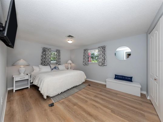 Bedroom, Interior, Wood Texture Flooring