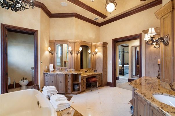 Bathroom, Dual Sink Vanities, Free Standing Baths, Interior