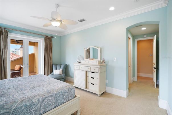 Bedroom, Interior, Recessed Lighting