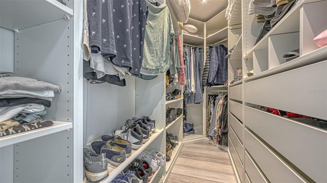 Interior, Walk-in Closets, Wood Texture Flooring
