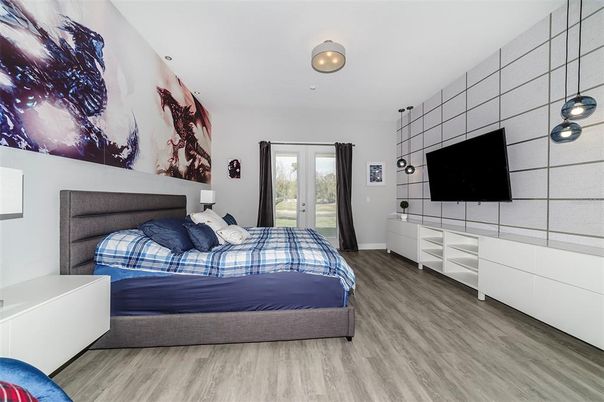 Bedroom, Interior, Wood Texture Flooring