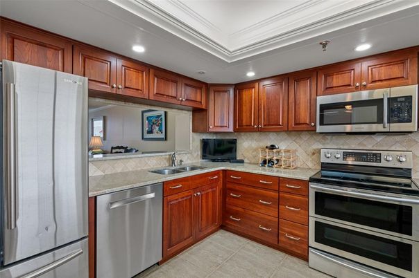 Interior, Kitchen, Recessed Lighting, Stainless Steel Appliances