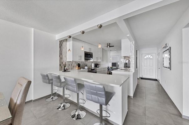Interior, Kitchen, Pendant Lights, Recessed Lighting, Stainless Steel Appliances