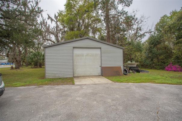 Backyard, Detached Garage, Exterior