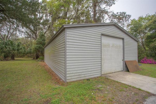 Backyard, Detached Garage, Exterior