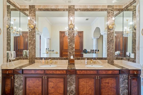 Bathroom, Chandelier, Dual Sink Vanities, Interior