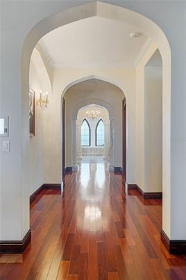 Chandelier, Interior, Wood Texture Flooring
