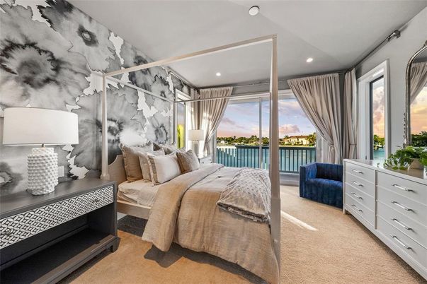 Bedroom, Interior, Recessed Lighting, Water