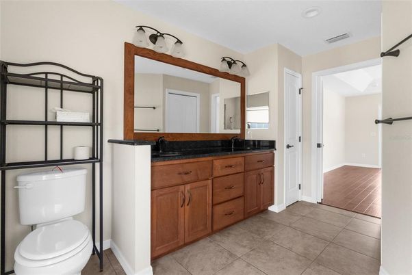 Bathroom, Dual Sink Vanities, Interior, Wood Texture Flooring