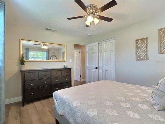 Bedroom, Interior, Wood Texture Flooring