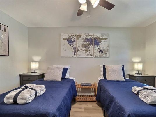 Bedroom, Interior, Wood Texture Flooring