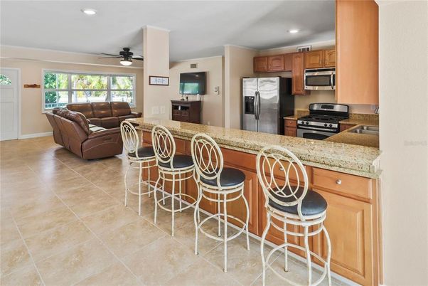 Interior, Kitchen, Living room, Recessed Lighting