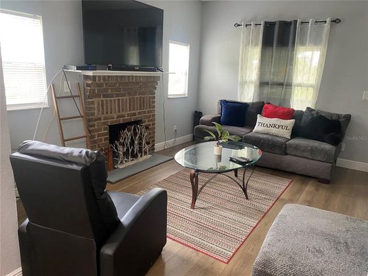 Fireplace, Interior, Living room, Wood Texture Flooring