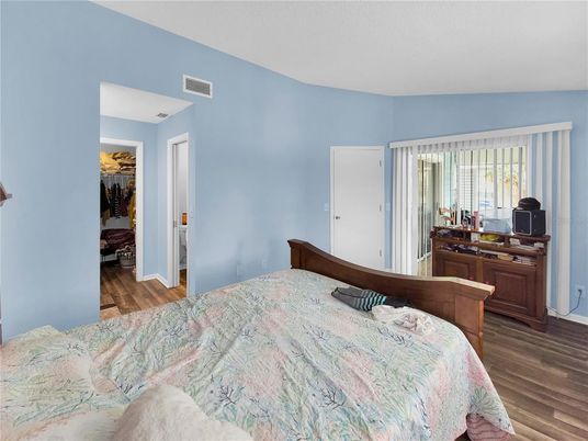 Bedroom, Interior, Wood Texture Flooring