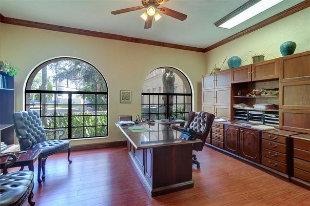 Home Office, Interior, Wood Texture Flooring
