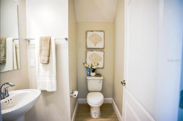 Bathroom, Interior, Wood Texture Flooring