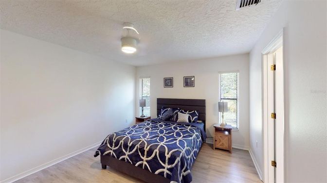 Bedroom, Interior, Wood Texture Flooring