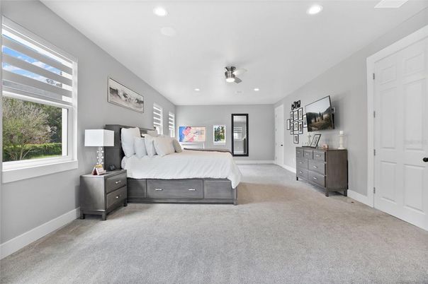 Bedroom, Interior, Recessed Lighting