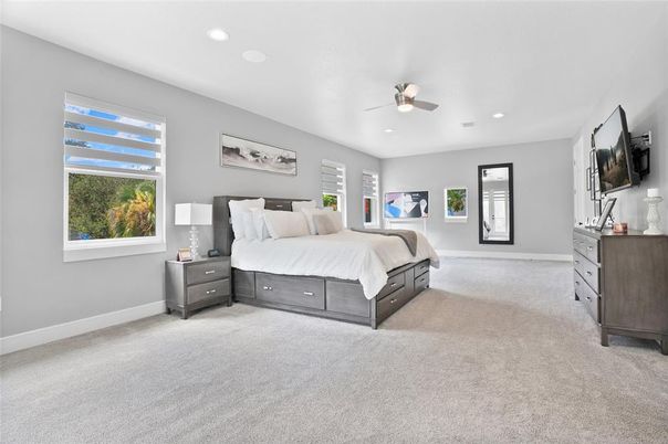 Bedroom, Interior, Recessed Lighting