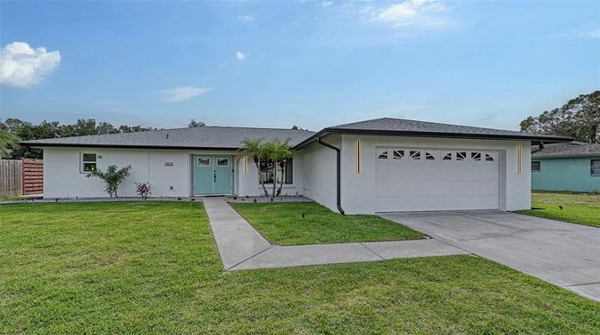 Attached, Backyard, Exterior, Facade, Ranch