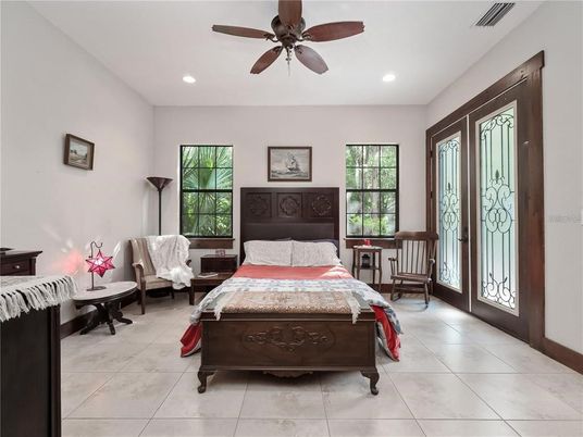 Bedroom, Interior, Recessed Lighting