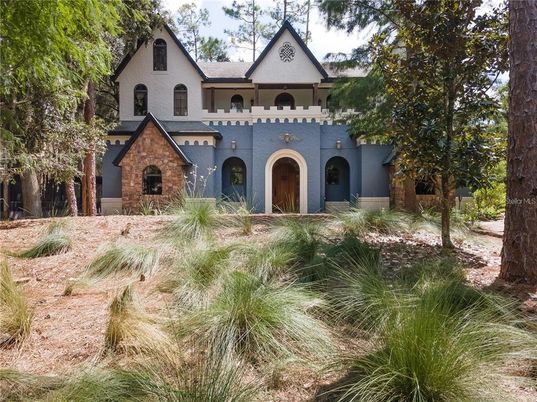 Backyard, Exterior, Facade, Spanish Mediterranean
