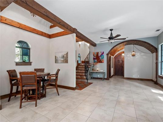 Dining room, Interior, Wooden Beams
