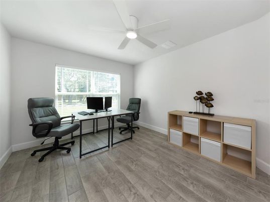 Home Office, Interior, Wood Texture Flooring