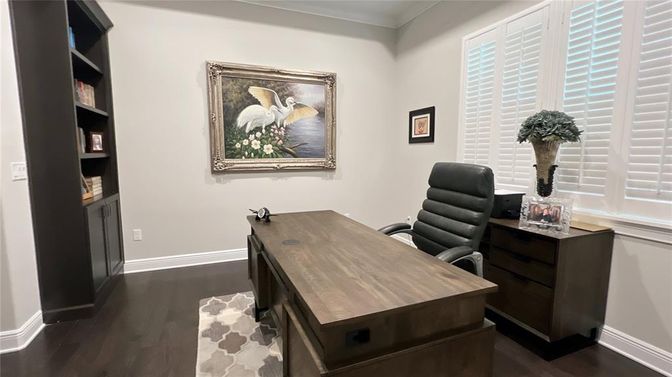 Home Office, Interior, Wood Texture Flooring