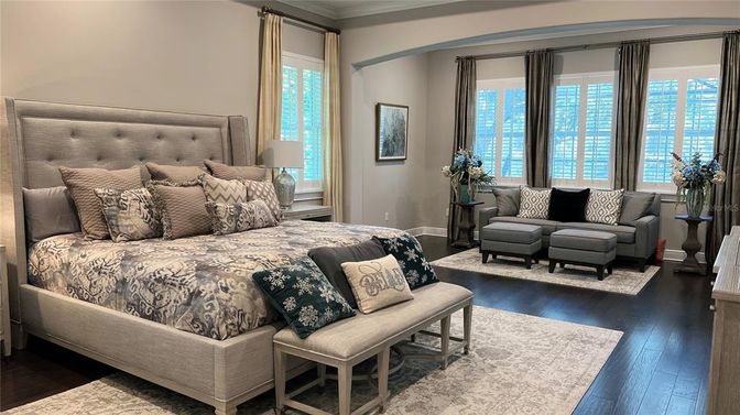 Bedroom, Interior, Wood Texture Flooring